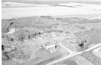 Aerial photograph of a farm in Saskatchewan (6-44-18-W3)