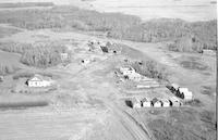 Aerial photograph of a farm in Saskatchewan (20-45-15-W3)