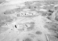 Aerial photograph of a farm in Saskatchewan (35-45-15-W3)