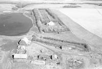 Aerial photograph of a farm in Saskatchewan (24-45-15-W3)