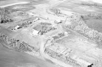 Aerial photograph of a farm in Saskatchewan (10-45-15-W3)