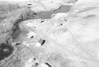 Aerial photograph of a farm in Saskatchewan (45-15-W3)