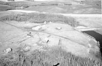 Aerial photograph of a farm in Saskatchewan (34-45-15-W3)