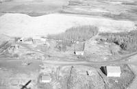 Aerial photograph of a farm in Saskatchewan (34-45-15-W3)