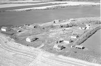 Aerial photograph of a farm in Saskatchewan (45-17-W3)
