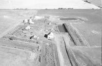 Aerial photograph of a farm in Saskatchewan (24-45-18-W3)