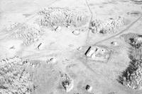 Aerial photograph of a farm in Saskatchewan (46-17-W3)