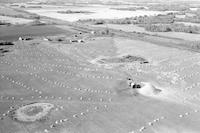 Aerial photograph of a farm in Saskatchewan (34-46-21-W3)