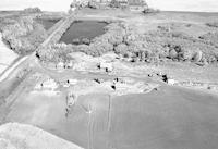 Aerial photograph of a farm in Saskatchewan (47-13-W3)