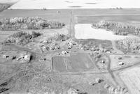 Aerial photograph of a farm near Cavalier, SK (47-18-W3)