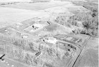 Aerial photograph of a farm in Saskatchewan (24-47-21-W3)