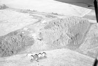 Aerial photograph of a farm in Saskatchewan (28-47-21-W3)