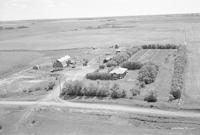 Aerial photograph of a farm in Saskatchewan (38-11-W3)