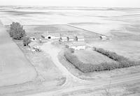 Aerial photograph of a farm in Saskatchewan (38-11-W3)