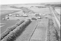 Aerial photograph of a farm in Saskatchewan (38-11-W3)