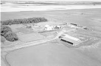 Aerial photograph of a farm in Saskatchewan (38-11-W3)