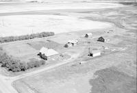 Aerial photograph of a farm in Saskatchewan (38-12-W3)