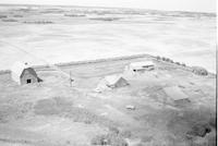 Aerial photograph of a farm in Saskatchewan (38-12-W3)