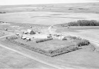 Aerial photograph of a farm in Saskatchewan (38-12-W3)