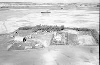 Aerial photograph of a farm in Saskatchewan (38-12-W3)