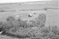 Aerial photograph of a farm in Saskatchewan (38-12-W3)