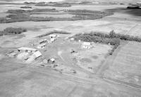 Aerial photograph of a farm in Saskatchewan (40-12-W3)