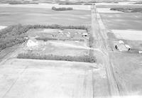 Aerial photograph of a farm in Saskatchewan (40-12-W3)