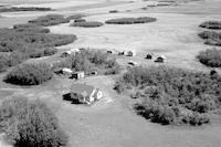 Aerial photograph of a farm in Saskatchewan (40-12-W3)