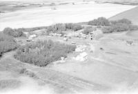 Aerial photograph of a farm in Saskatchewan (40-12-W3)