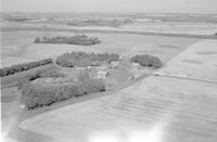 Aerial photograph of a farm in Saskatchewan (40-12-W3)