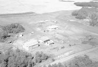 Aerial photograph of a farm in Saskatchewan (40-12-W3)