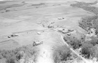 Aerial photograph of a farm in Saskatchewan (40-12-W3)