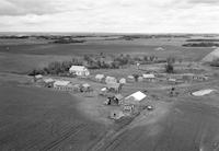 Aerial photograph of a farm in Saskatchewan (5-44-6-W3)