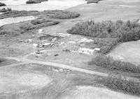 Aerial photograph of a farm in Saskatchewan (45-7-W3)