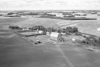 Aerial photograph of a farm in Saskatchewan (45-7-W3)