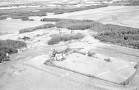 Aerial photograph of a farm in Saskatchewan (36-45-16-W3)