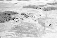 Aerial photograph of a farm in Saskatchewan (45-16-W3)