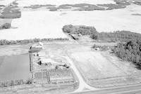 Aerial photograph of a farm in Saskatchewan (20-45-16-W3)