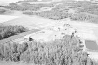 Aerial photograph of a farm in Saskatchewan (24-45-16-W3)