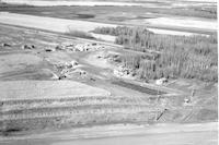 Aerial photograph of a farm in Saskatchewan (47-5-W3)