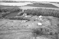 Aerial photograph of a farm in Saskatchewan (48-4-W3)