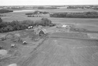 Aerial photograph of a farm in Saskatchewan (48-4-W3)