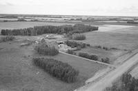 Aerial photograph of a farm in Saskatchewan (48-4-W3)