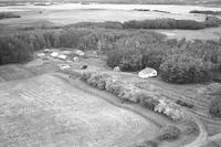 Aerial photograph of a farm in Saskatchewan (48-4-W3)