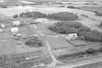 Aerial photograph of a farm in Saskatchewan (48-23-W3)