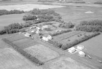 Aerial photograph of a farm in Saskatchewan (29-48-24-W3)