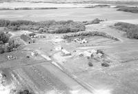 Aerial photograph of a farm in Saskatchewan (12-48-24-W3)