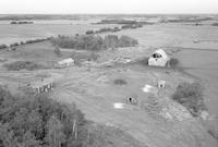 Aerial photograph of a farm in Saskatchewan (22-48-24-W3)