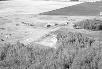 Aerial photograph of a farm in Saskatchewan (49-2-W3)