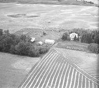 Aerial photograph of a farm in Saskatchewan (49-3-W3)